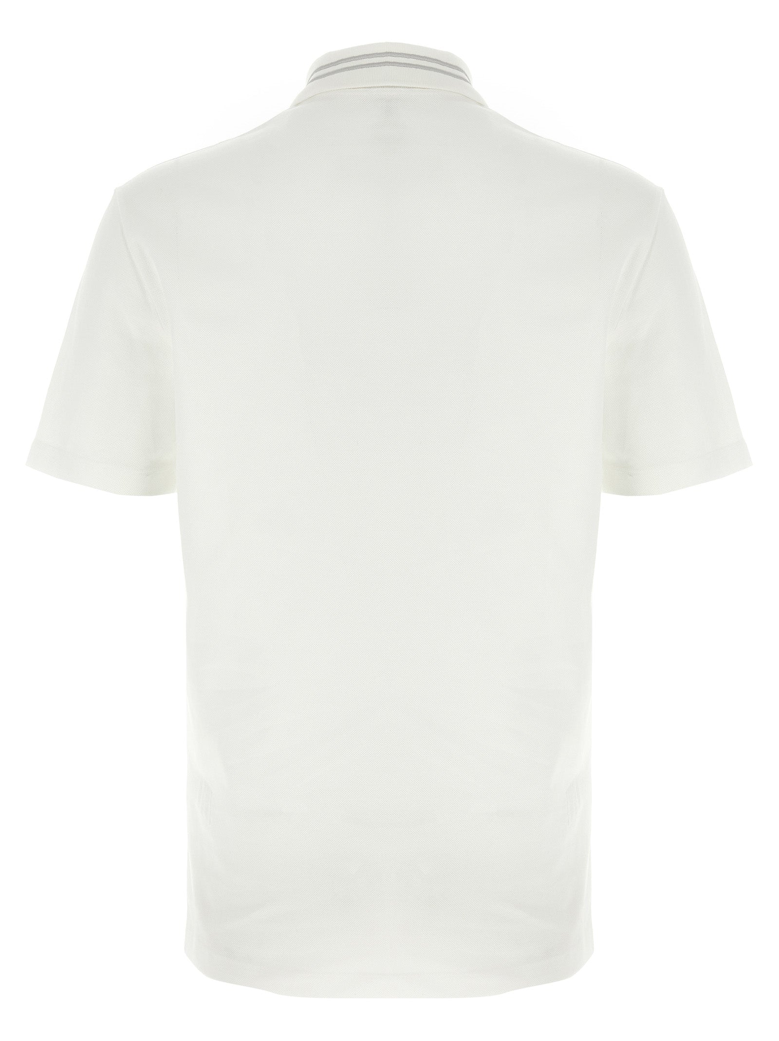 Weißes Poloshirt aus Baumwolle