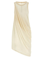 Beige Cotton Casual Dress