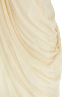 Beige Cotton Casual Dress