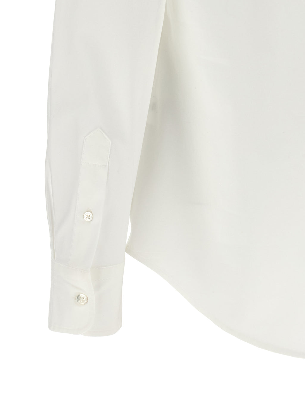 Weiße Baumwollbluse