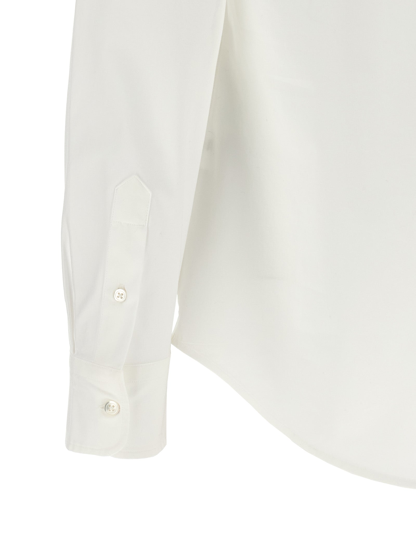 Weiße Baumwollbluse