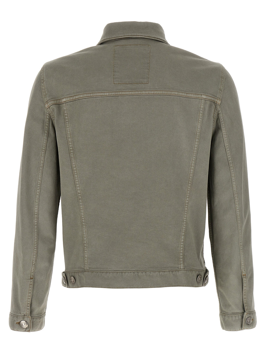 Graue Jeansjacke aus Baumwolle