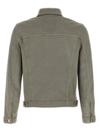 Graue Jeansjacke aus Baumwolle
