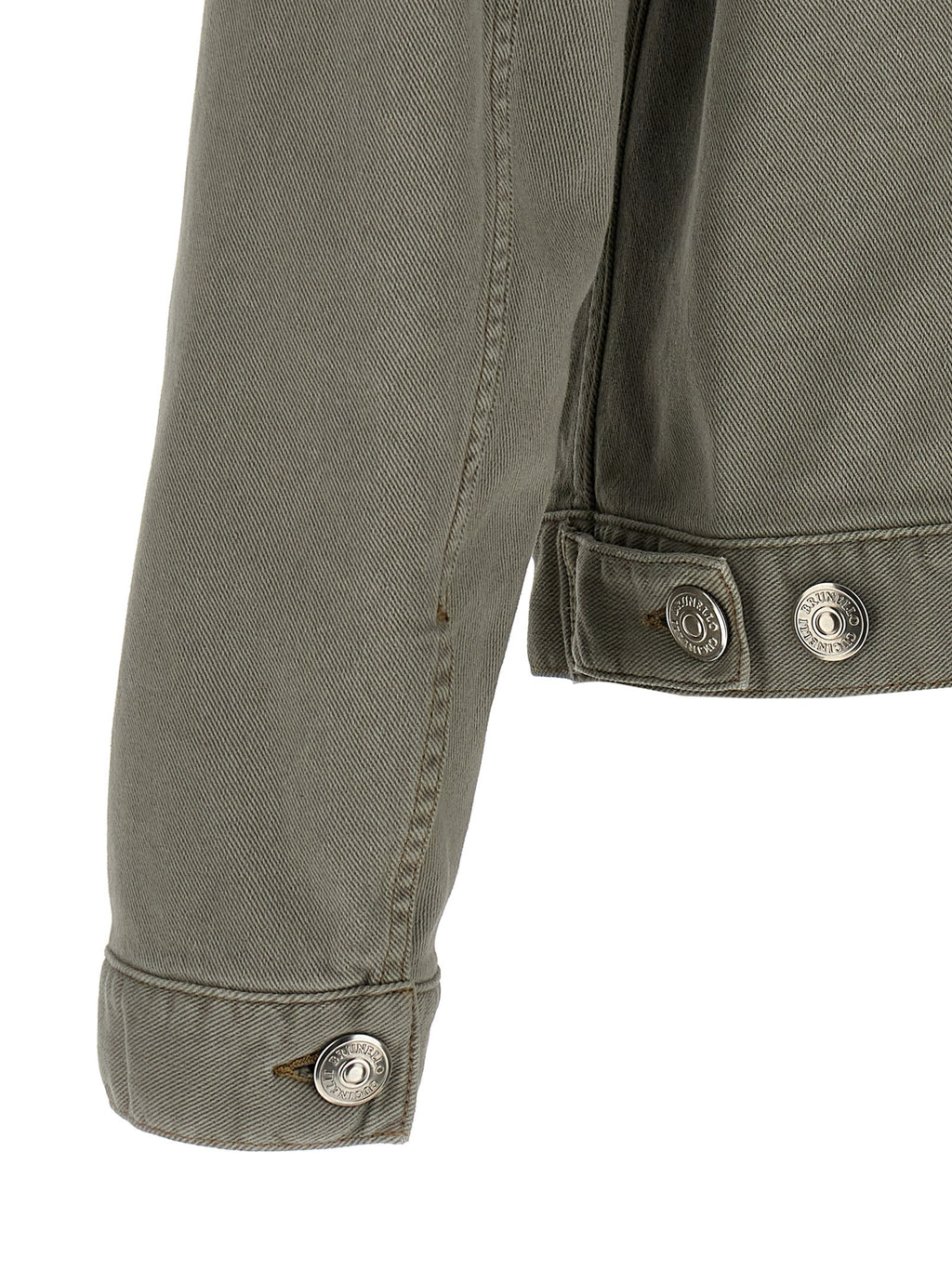 Graue Jeansjacke aus Baumwolle
