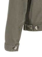 Graue Jeansjacke aus Baumwolle