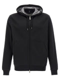 Schwarzer Baumwoll-Sweatshirt