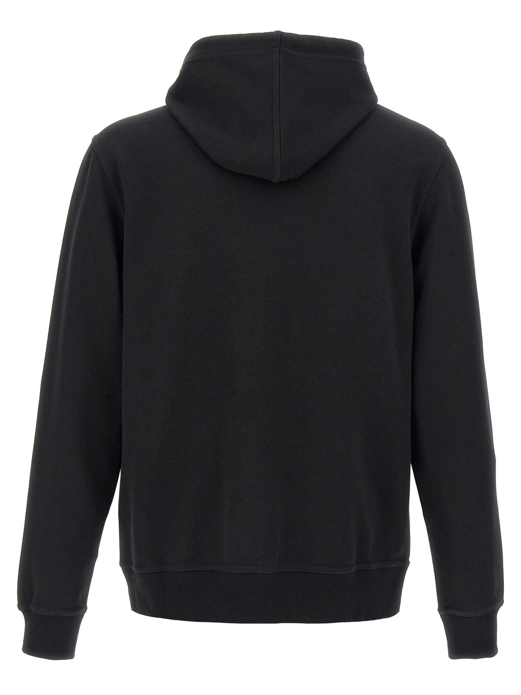 Schwarzer Baumwoll-Sweatshirt