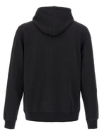 Schwarzer Baumwoll-Sweatshirt