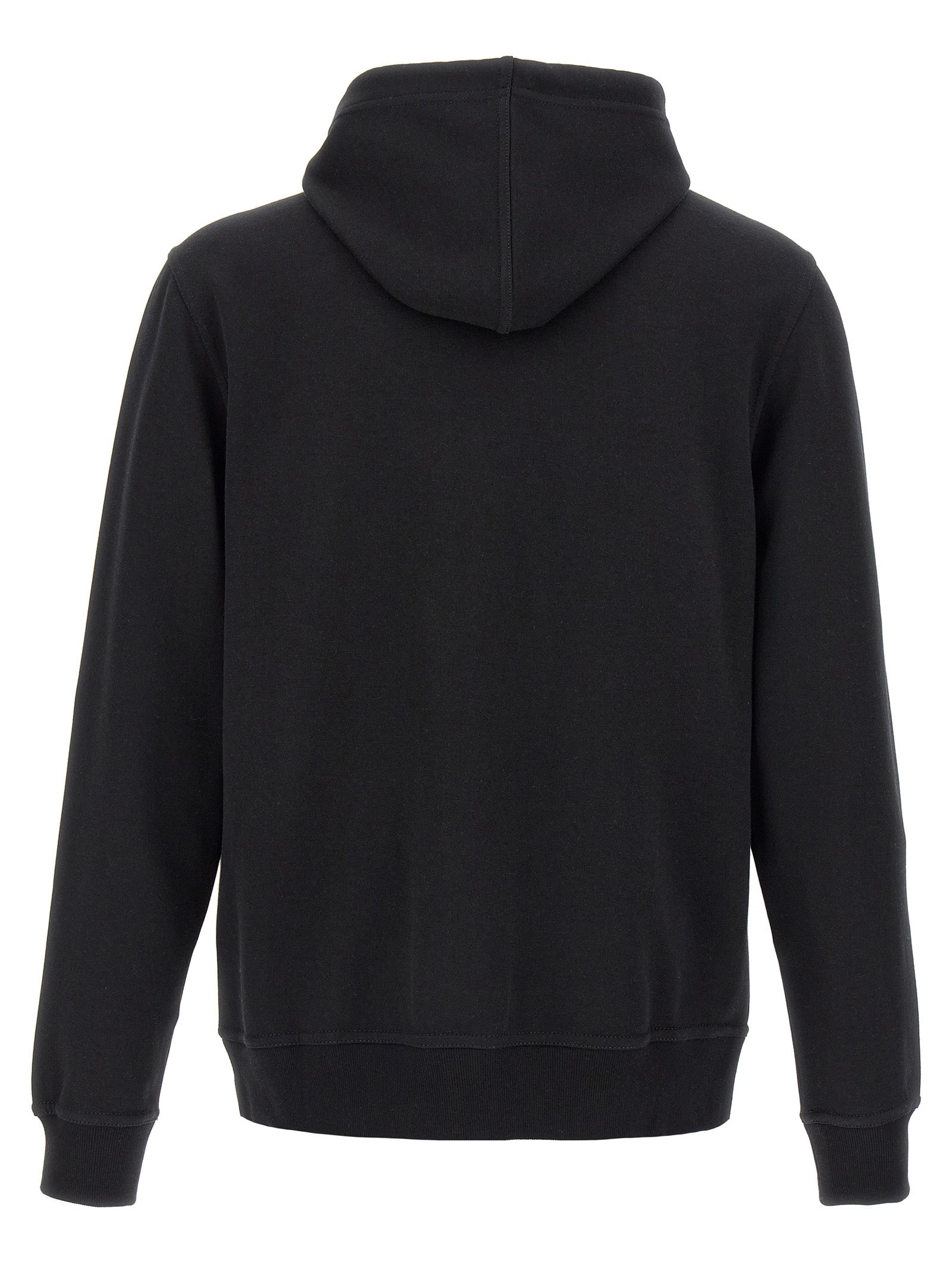 Schwarzer Baumwoll-Sweatshirt