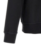 Schwarzer Baumwoll-Sweatshirt