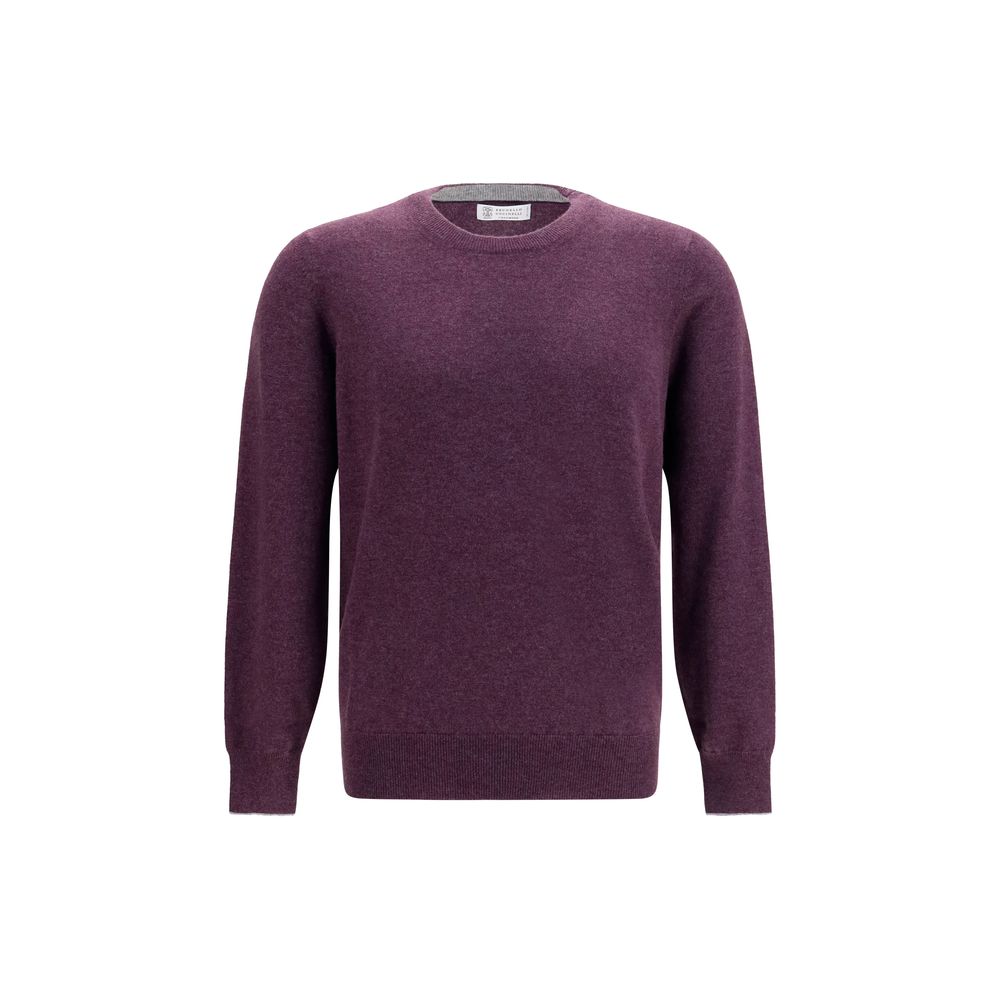Lila Kaschmirpullover