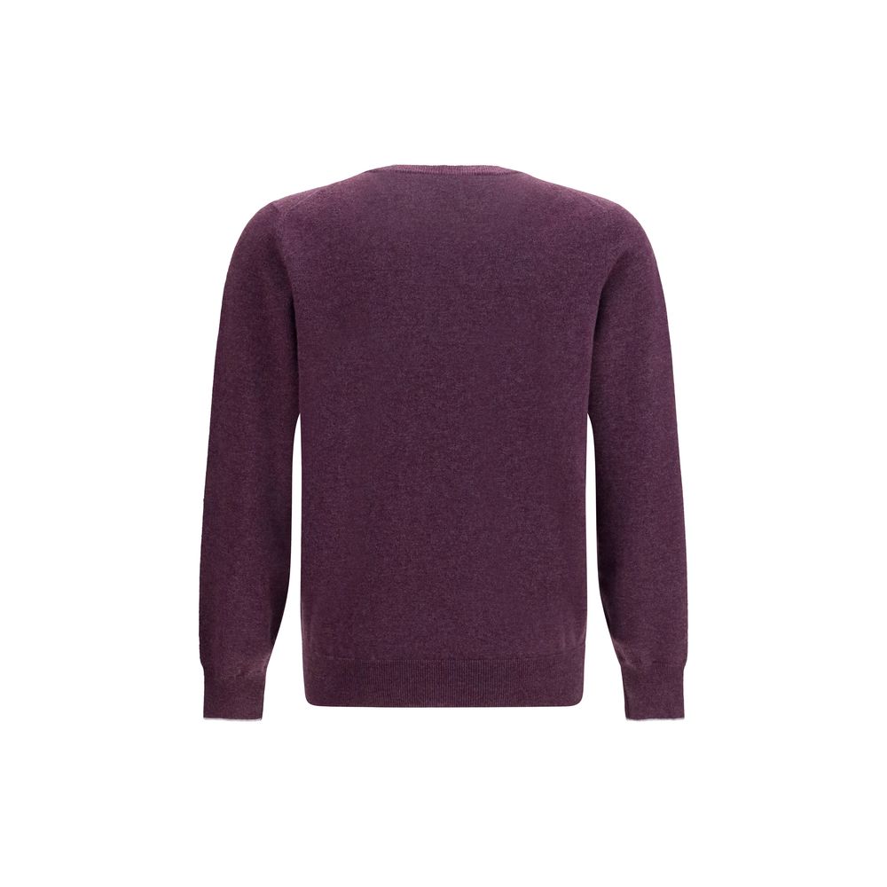 Lila Kaschmirpullover