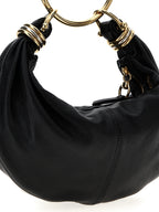 Schwarze Kalbsleder-Handtasche