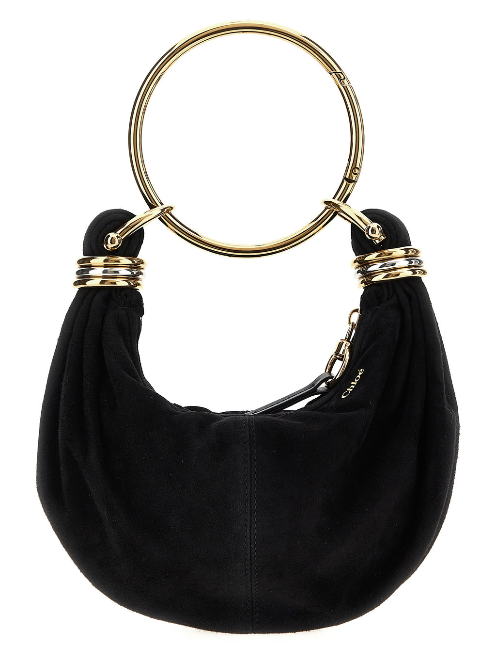 Schwarze Ziegenleder-Handtasche