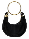 Schwarze Ziegenleder-Handtasche