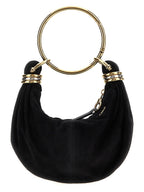 Schwarze Ziegenleder-Handtasche