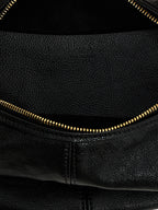 Schwarze Kalbsleder-Handtasche