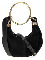 Schwarze Ziegenleder-Handtasche