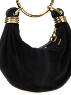Schwarze Ziegenleder-Handtasche