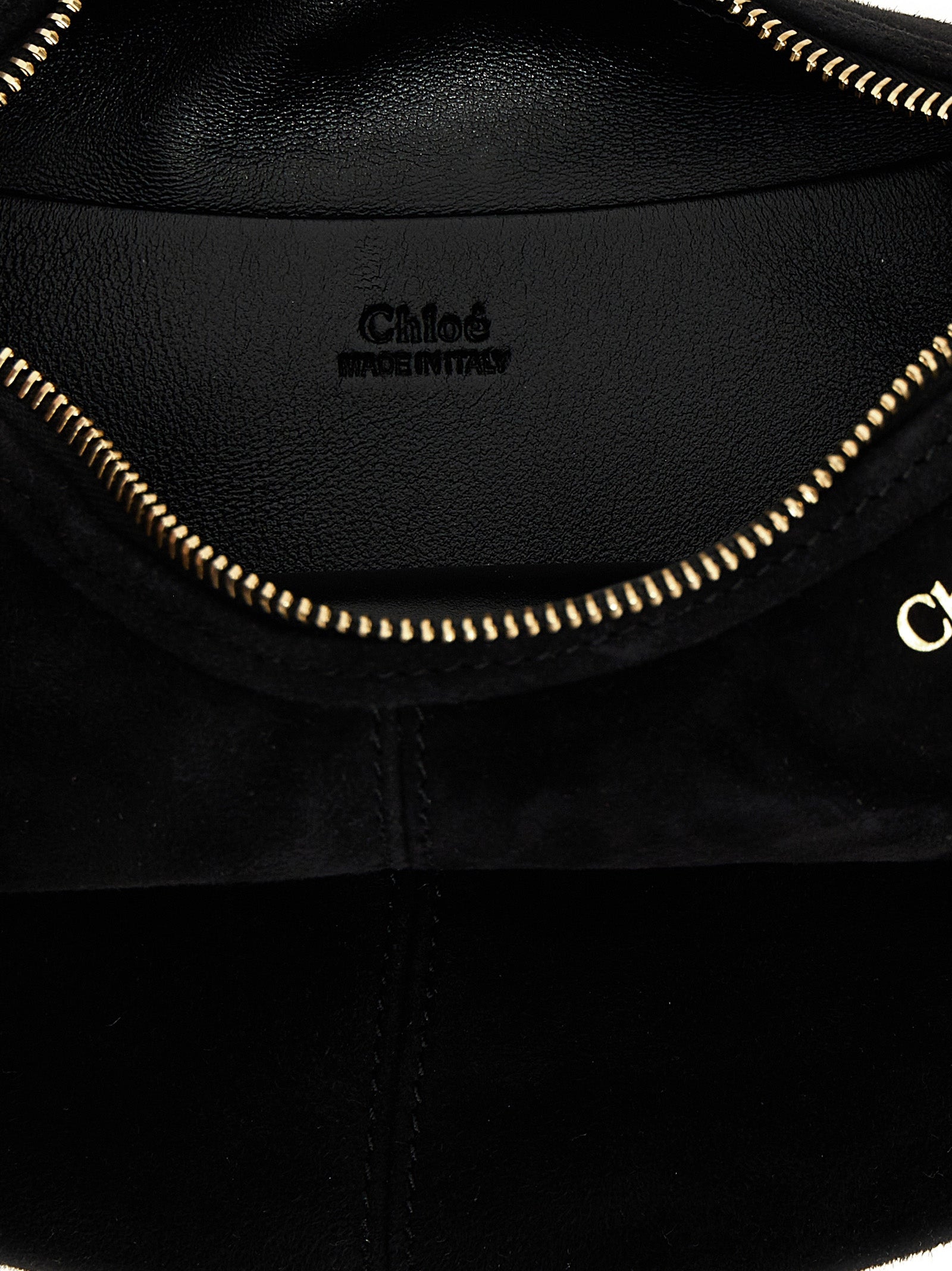 Schwarze Ziegenleder-Handtasche