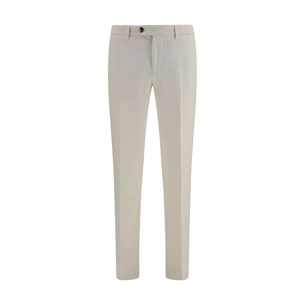 Weiße Baumwollhose im Casual-Look
