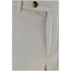 Weiße Baumwollhose im Casual-Look