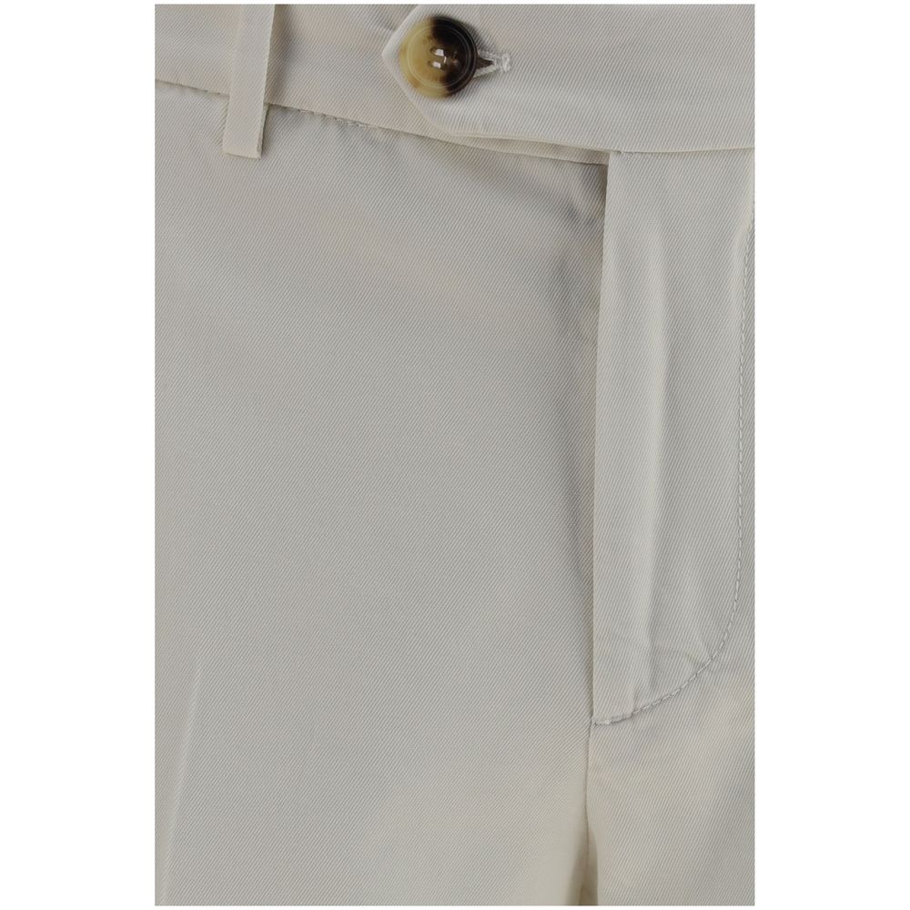 Weiße Baumwollhose im Casual-Look