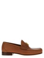 Braune Loafer aus Leder zum Hineinschlüpfen