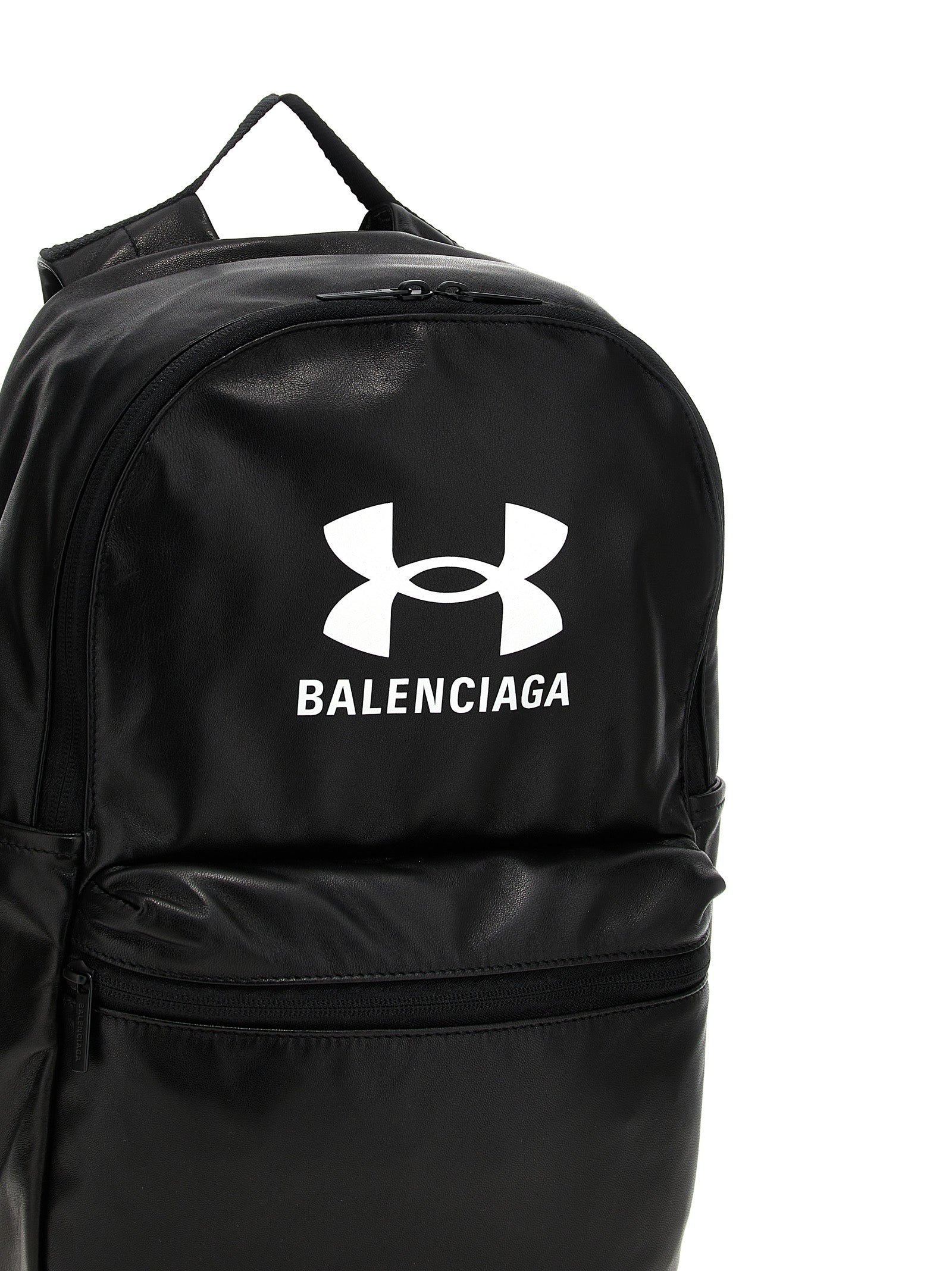 Zweifarbiger Rucksack aus Lammleder