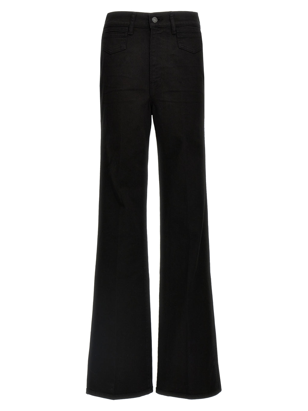 Schwarze Baumwoll-Schlagjeans