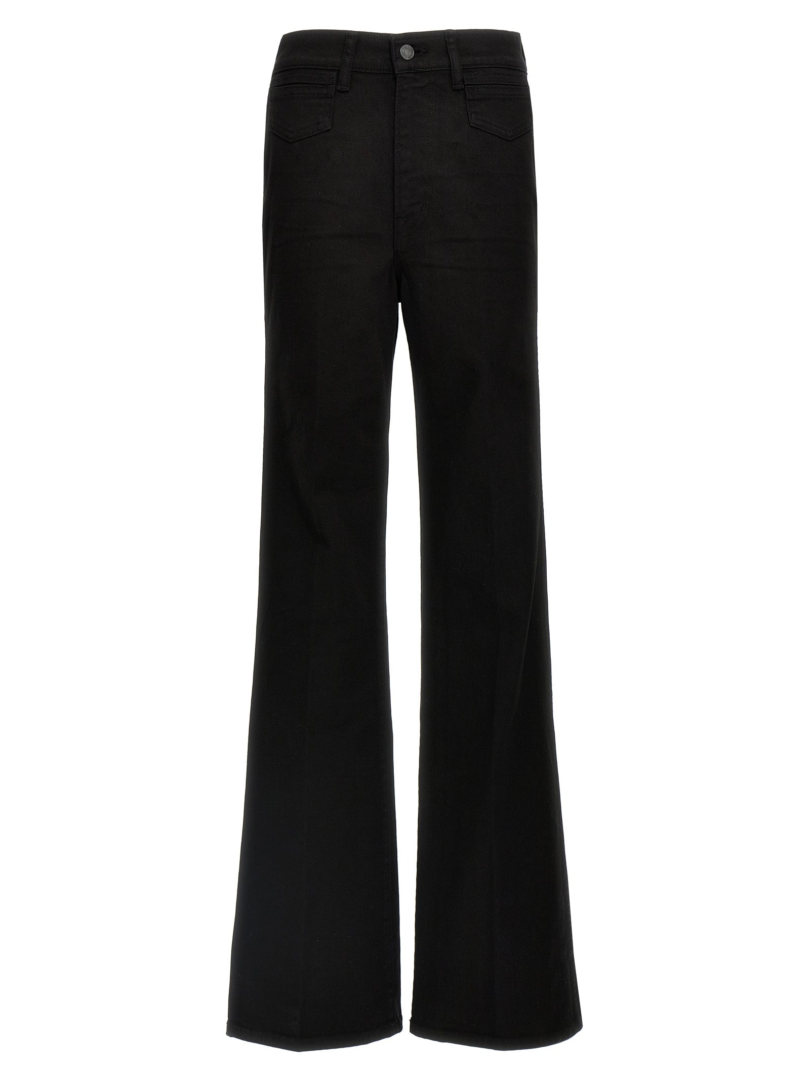 Schwarze Baumwoll-Schlagjeans