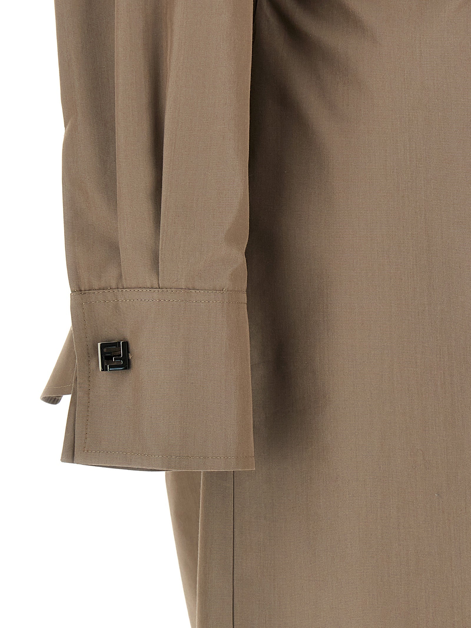 Graues Baumwoll-Midikleid