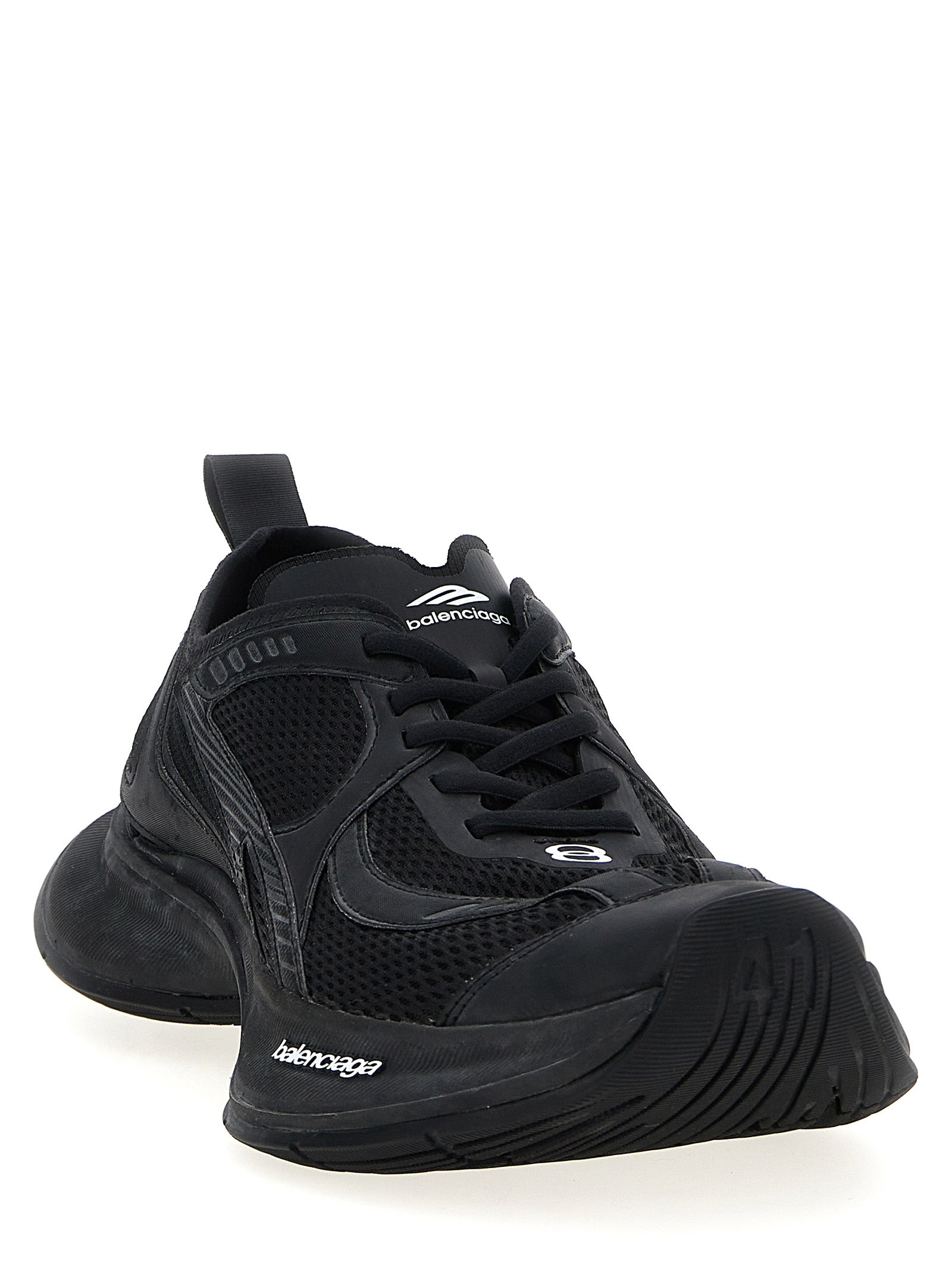 Schwarze Sneaker aus Polyester 309891