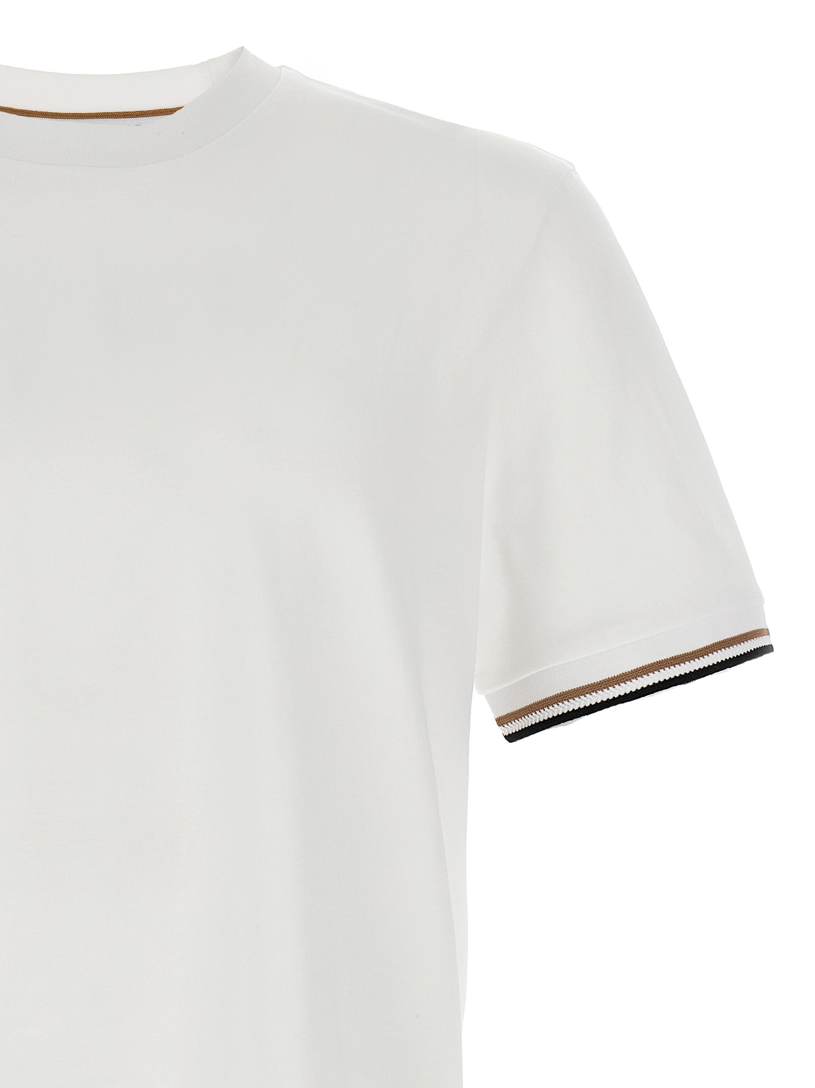 Weißes Baumwoll-T-Shirt