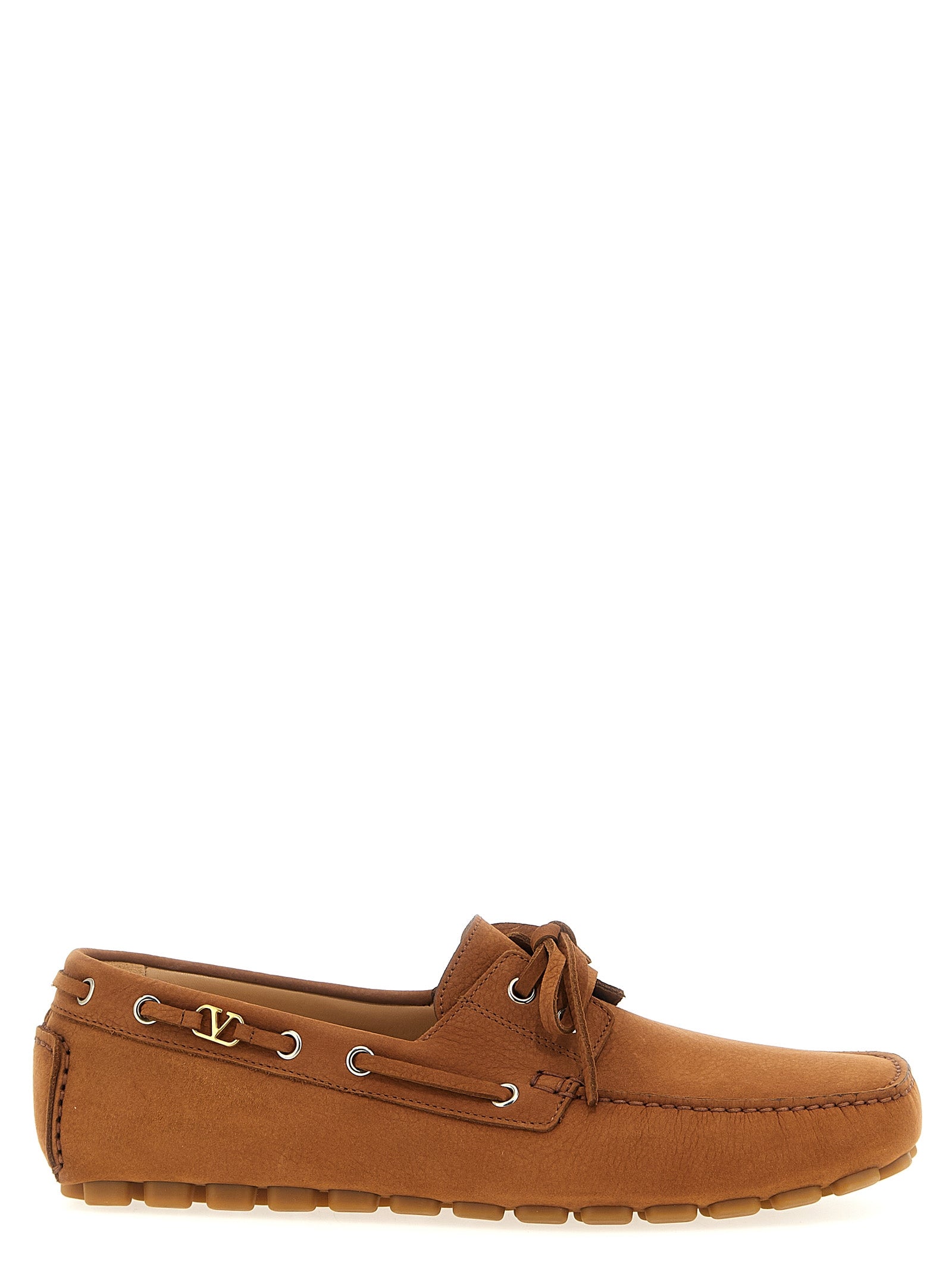 Braune Kalbsleder-Slipper