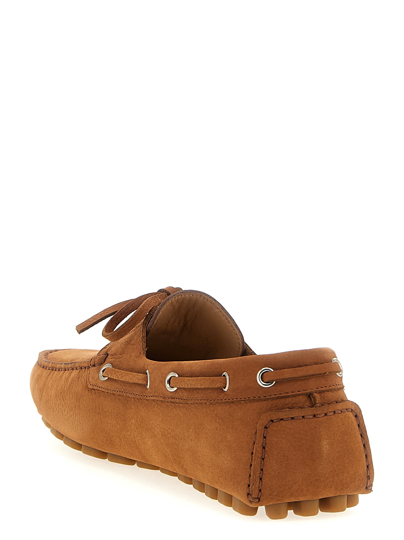 Braune Kalbsleder-Slipper