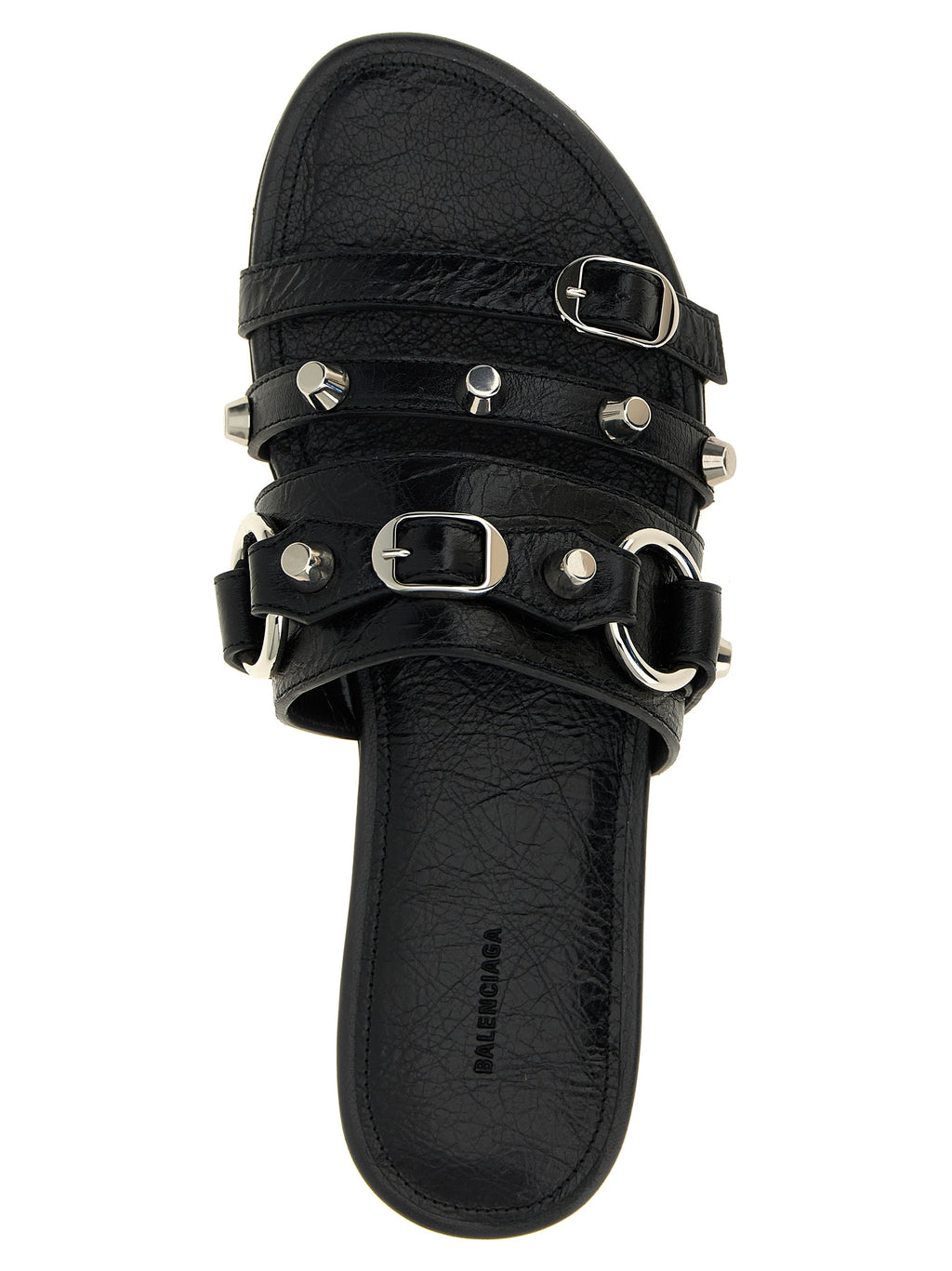 Schwarze Pantoletten aus Leder 312392