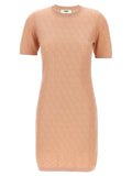 Kurzes Kleid aus mehrfarbiger Baumwolle