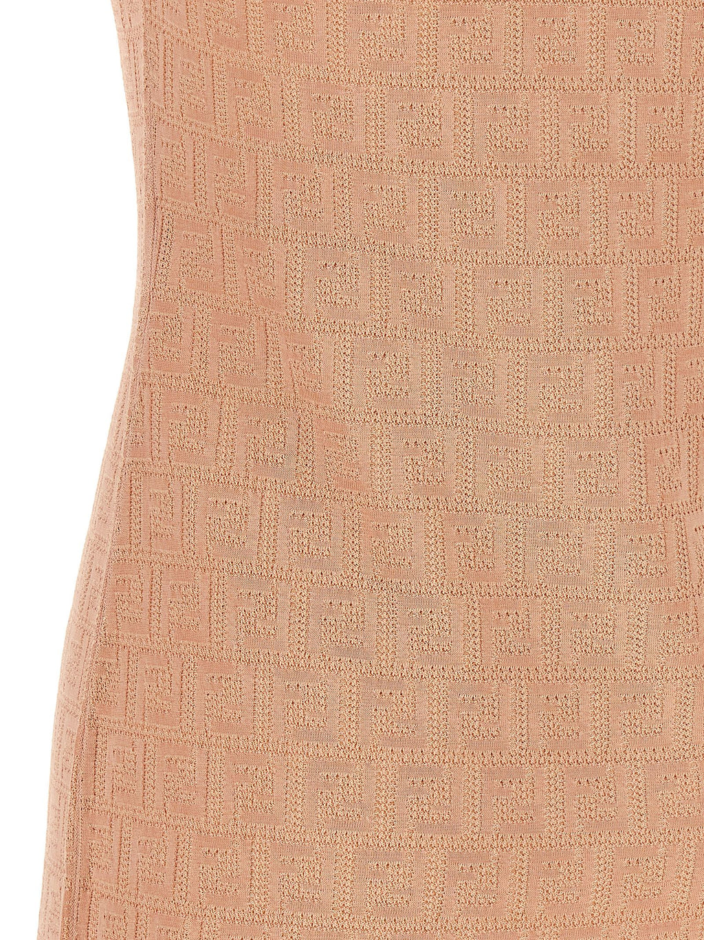Kurzes Kleid aus mehrfarbiger Baumwolle