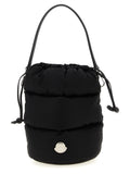 Schwarze Schultertasche aus Polyamid