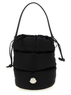 Schwarze Schultertasche aus Polyamid