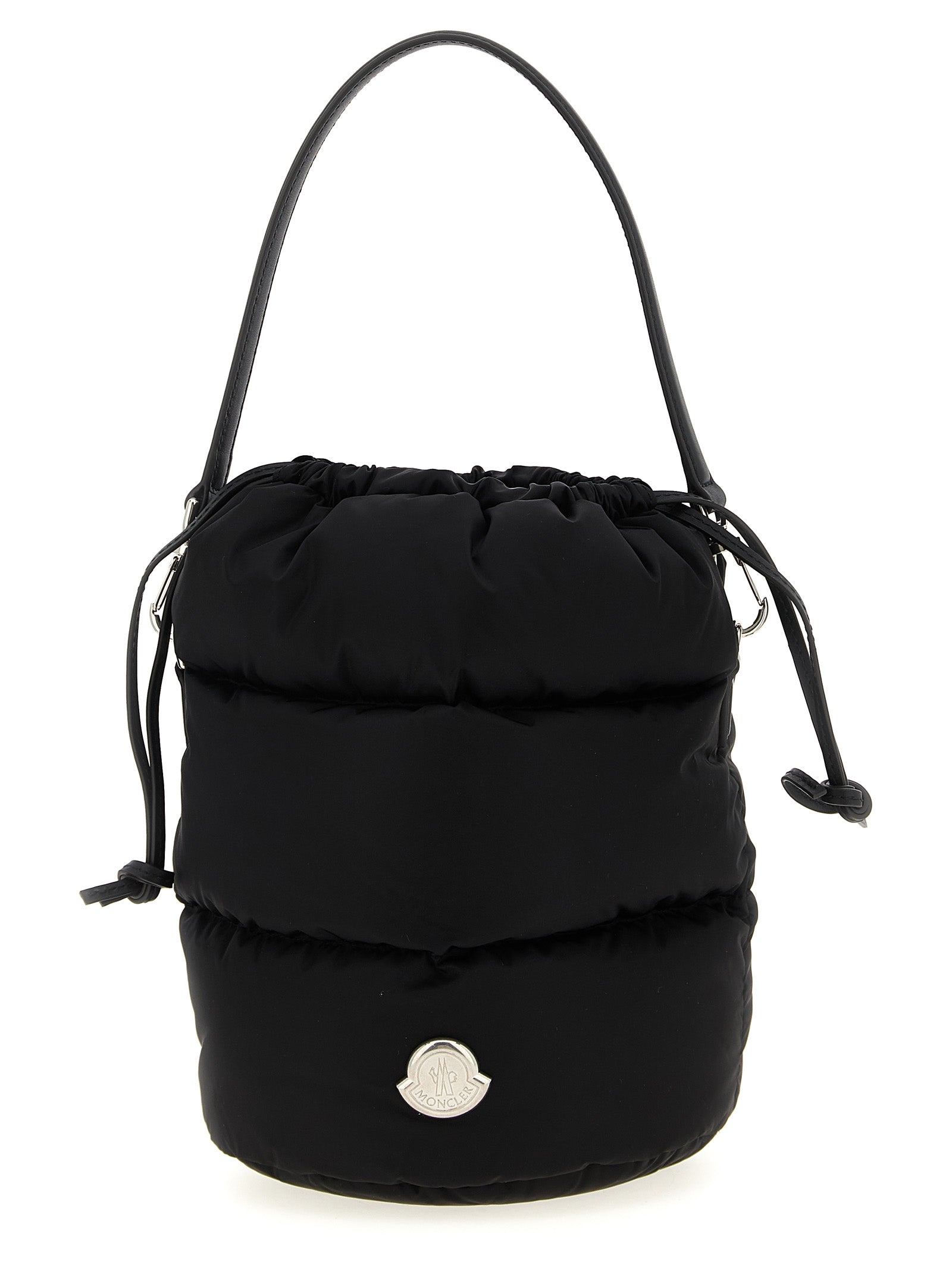 Schwarze Schultertasche aus Polyamid