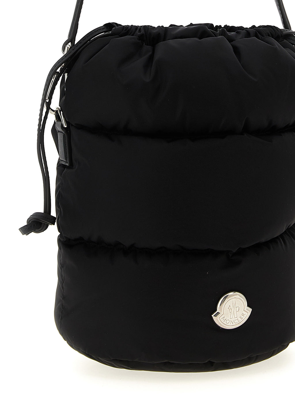 Schwarze Schultertasche aus Polyamid
