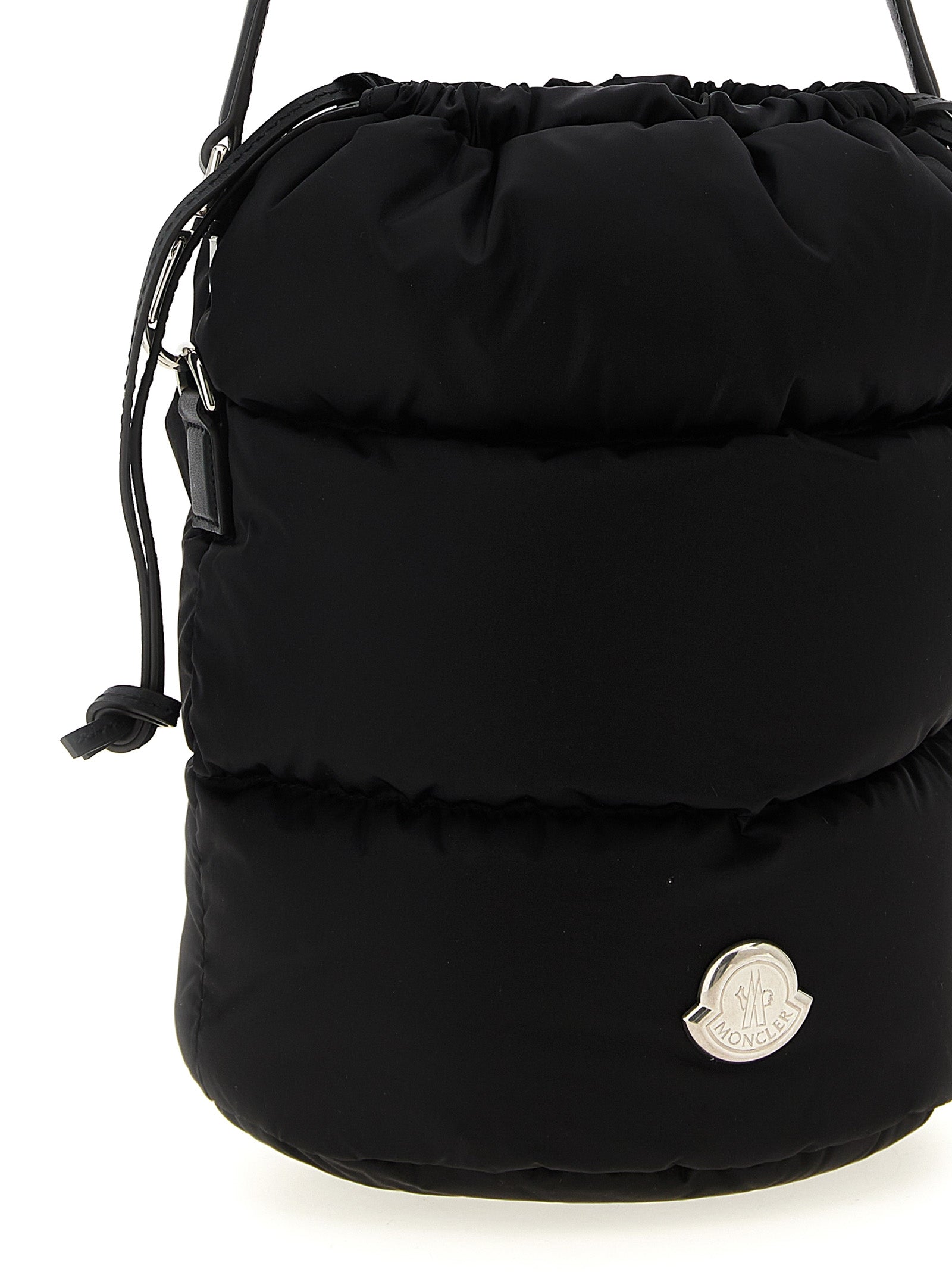 Schwarze Schultertasche aus Polyamid