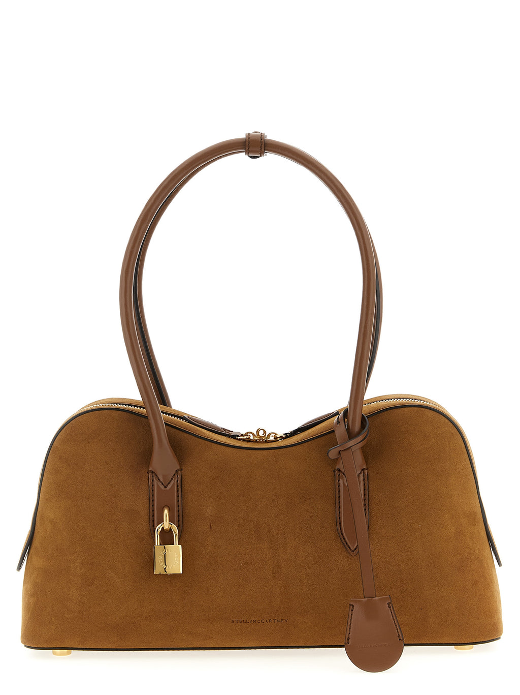 Schultertasche aus braunem Polyamid
