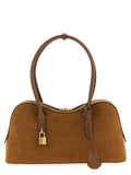 Schultertasche aus braunem Polyamid