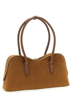 Schultertasche aus braunem Polyamid