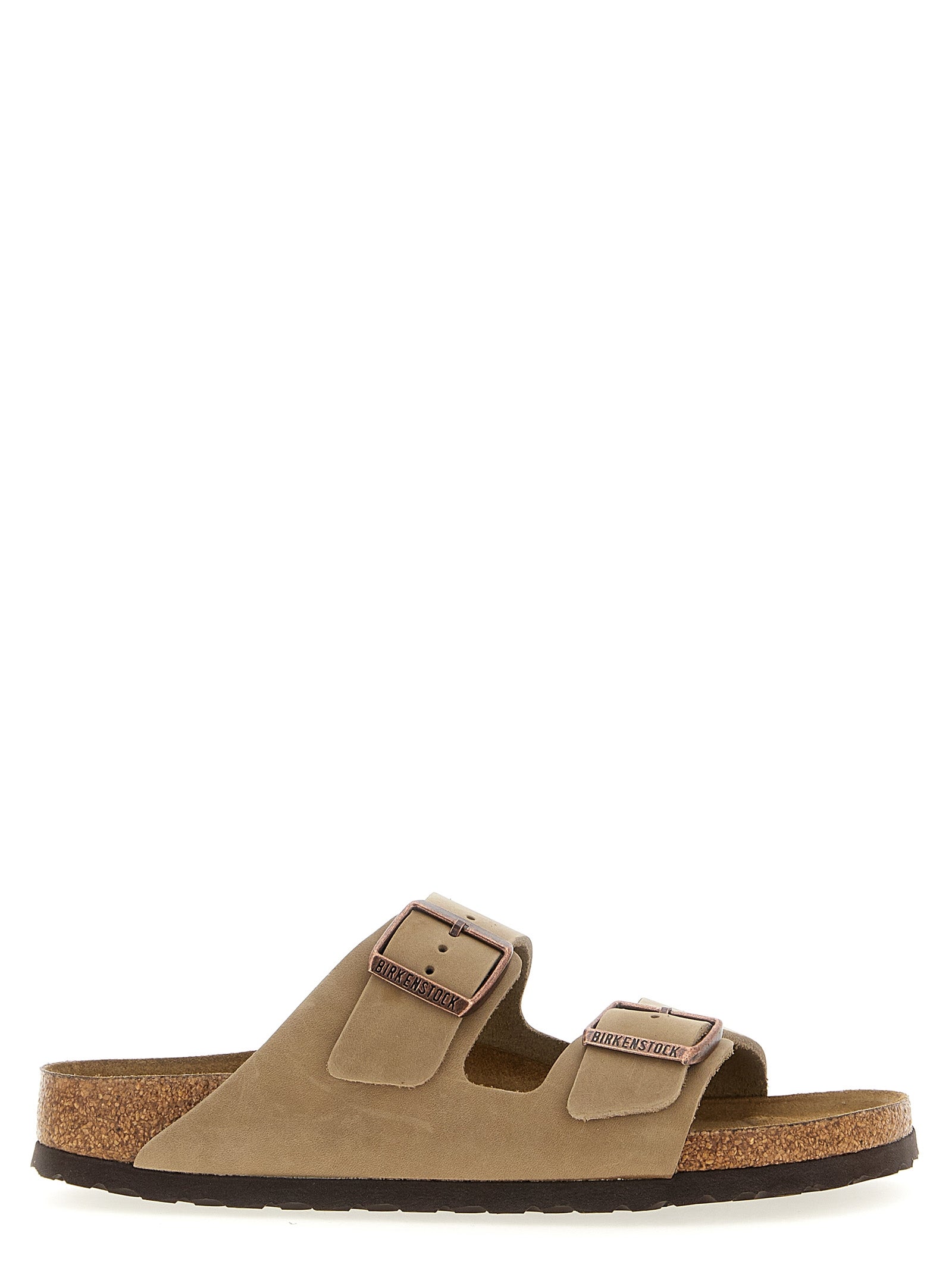 Braune Leder-Slipper