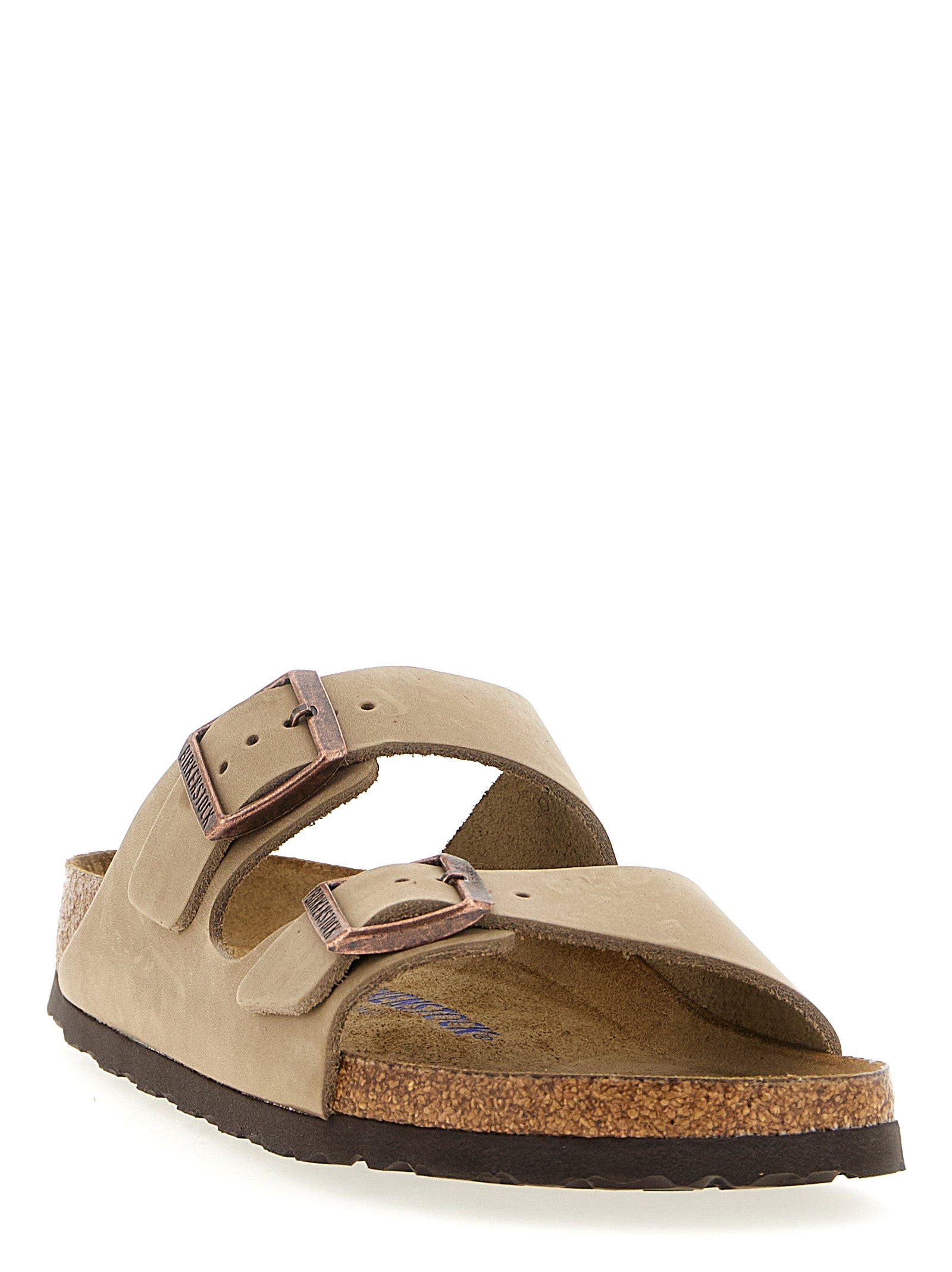 Braune Leder-Slipper