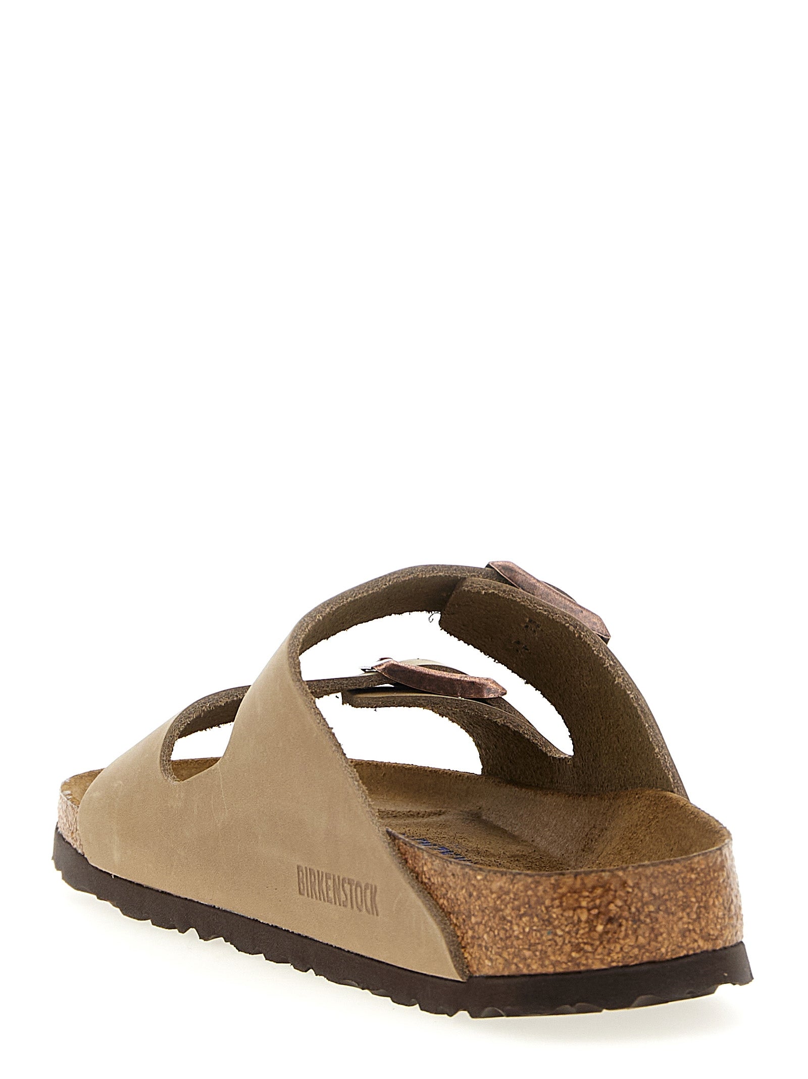 Braune Leder-Slipper